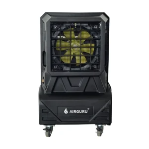 Versatile Evaporative Air Conditioner Fan Industrial Swamp Cooler Desert Climates Electric Floor US Plug for Outdoor Use