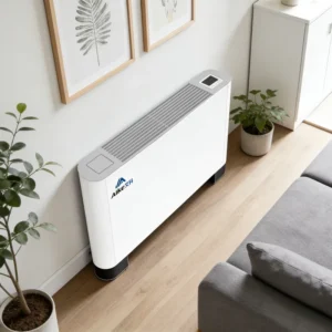 Vertical Floor Standing Hydronic Fan Coil Unit With Slim Profile for Living Room and Office Heating Cooling Water Fan Coil