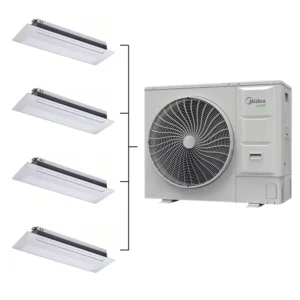 Wall Mounted HVAC Multi Zone Heat Pump System Slim R32 with Automatic DC Fan Motors Factory Price VRF