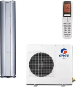 WiFi R410A/R32 Refrigerant DC Inverter Rotary Compressor Cooling Only Floor Standing Air Conditioner
