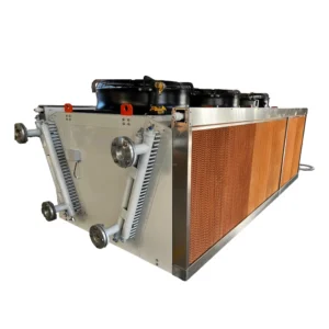 Wider Industrial V Shape Dry Air Cooler Water Curtain 120kW Adiabatic Cooler Compact Structure air And Water Cooled