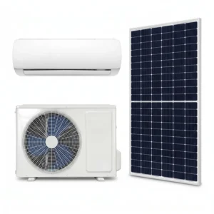 1.5 Ton 9000BTU 12000BTU Hybrid Solar Air Conditioner AC DC Dual Power Input Split Aircon for Household Use