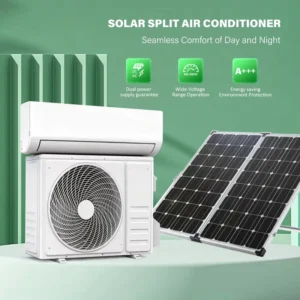 12000 BTU R32 Heat and Cool Inverter Type Wall Mounted Air Conditioners WiFi Control AC DC 48V Solar Hybrid Air Conditioner