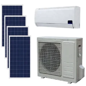 12000BTU 1.5HP Hybrid ACDC Solar Split Air Conditioner Smart DC Inverter Cooling Heating Hotel Use 90% Energy