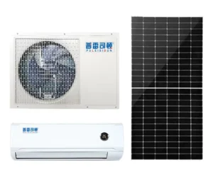 12000BTU R32 Hybrid Solar Window Mounted AC Inverter Cooling Heating Class A+++ WiFi App Controlled Outdoor Household Hotel