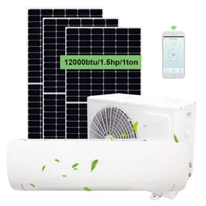 12000BTU Solar Powered Air Conditioner Solar System AC DC Hybrid Air Conditioner for Home Office