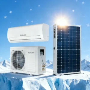 12000BTU Solar Powered Air Conditioner Solar System AC DC Hybrid Air Conditioner for Home Office