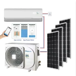 12000BTU Solar Powered Hybrid ACDC Air Conditioner for Household Use US Plug