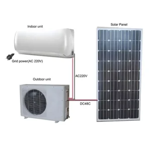 12000BTU Wall Mounted Solar Air Conditioner with Solar Panel Energy and Solar Power System