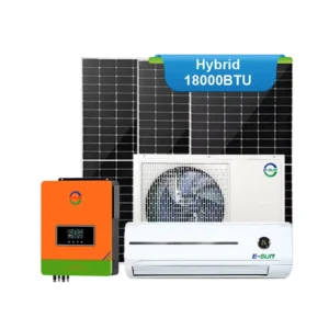 18000 BTU Off Grid Solar Air Conditioner 48V DC Inverter Complete Set with Battery for Home Rural Areas
