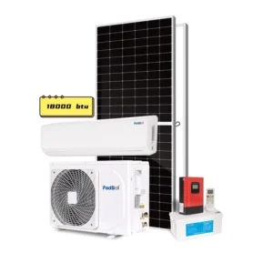18000BTU 2HP 100% Solar DC 48V Battery Powered Split Solar Air Conditioner Manufacturer Solar Panel Air Conditioner
