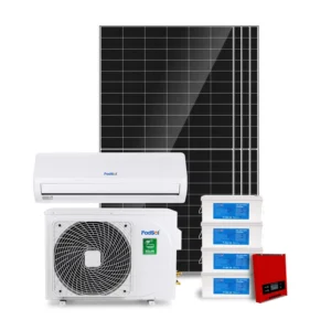 9000 18000 BTU Solar Powered Air Conditioner Solar Inverter Energy Home System DC Off Grid Solar Air Conditioner Split for Home