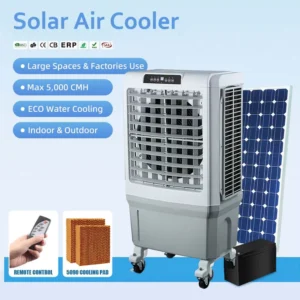 AC DC Workshop Evaporative Air Coolers Solar Mist Air Conditioner Fan Aires Acondicionados Airconditioner Climatiseur Portable