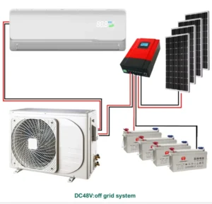 DC 12000BTU Solar Air Conditioner for Home Use with Cooling Heating Feature