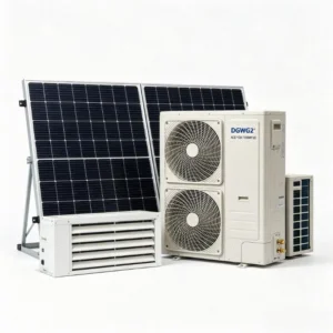 Grid Tied 12000BTU 1.5HP Hybrid Solar Air Conditioner ACDC Split System Solar AC Unit DGWG2 ACDC 12K