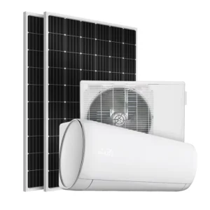 High Efficiency 3 Ton Solar Powered AC DC Hybrid Air Conditioner 18000Btu 24000Btu for Homes