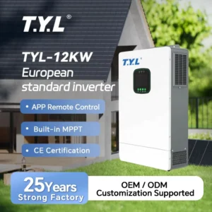 High Frequency 12KW Solar Inverter Hybrid Solar with Built in MPPT 48V DC WiFi Monitoring