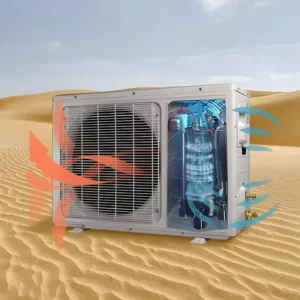 Hybrid 12000 18000 24000BTU AC DC Solar Air Conditioner with US Plug for Outdoor and Household Use