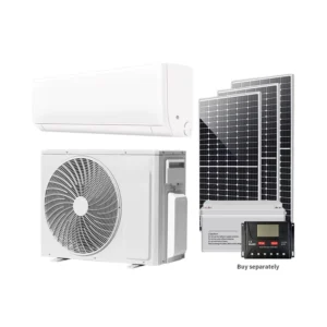 Hybrid Climatiseur Solaire Dc Solar Air Conditioner 12000btu 24000btu Air Conditioning Aircon Air Heater Off Grid System