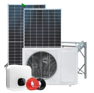 Hybrid On Grid Solar Air Conditioner Wall Mounted AC DC Split Type with Solar Panel Energy System for Household Use