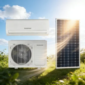 Manufacturer Solar Air Conditioner 12000btu T1 ACDC Electricity Hybrid High Efficiency Energy Saving Split Mounted Home Office