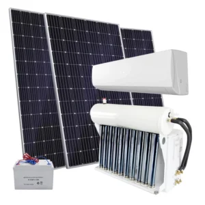Mini Split 9000BTU Hybrid Solar Thermal Air Conditioner Cooling Heating with Vacuum Tubes Saving 30%-50%