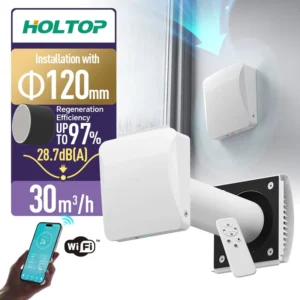 Mini Wall Mounted Air Conditioner Style ERV Ventilation for Tiny House HVAC System