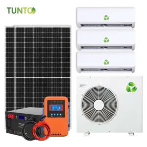 OEM Solar Air Conditioner DC off Grid MPPT Controller Pure Sine Wave Inverter Lithium Ion Batteries Solar Panels Commercial Use