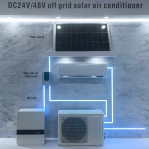 Off Grid 1-2.5ton Solar Air Conditioner with Lithium Battery Competitive Price Home Hotel Outdoor Fast Delivery