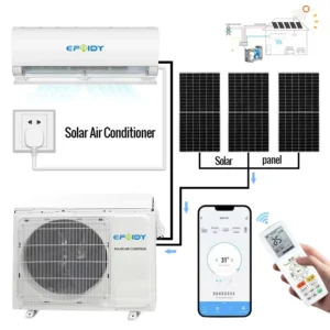 Philippines 9000 Btu 0.5 hp Used AC Wall Air Conditioner Units Wifi Smart Control Hybrid Solar Air Conditioner with Panels