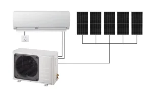 Practical Grid Solar Electric Air Conditioner Inverter Technology 9000 24000 BTU Remote Control Save Power for Cooling Heating