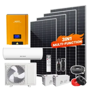 Solar Air Conditioner 12000 Btu with Batteries Off Grid Split Unit Air Conditioning Solar Power System