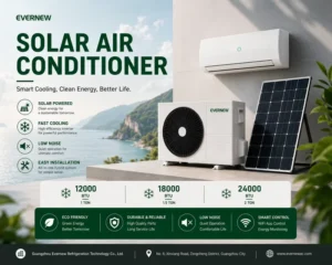 Solar Air Conditioner 12000BTU 18000BTU 24000BTU 1.5HP 2HP 3HP Hybrid Power ACDC