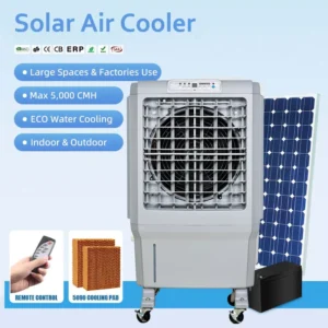 Solar Air Conditioner 5000cmh Industrial Evaporative Air Cooler Aires Acondicionados Airconditioner Climatiseur