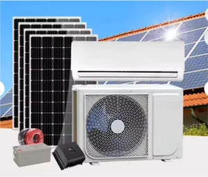 Solar Air Conditioner 9000 24000 BTU Solar Powered Hybrid Split Air Conditioner Easy Wifi Controlled