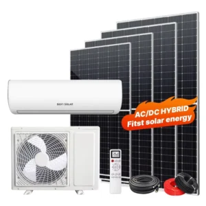 Solar Air Conditioner ACDC Hybrid Solar Air Conditioning 9000BTU 12000BTU