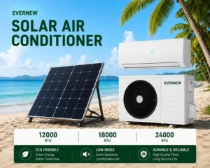 Solar Air Conditioner Solar Powered Air Conditioner 12000BTU 18000BTU 24000BTU 1.5HP 2HP 3HP Hybrid Power ACDC 4