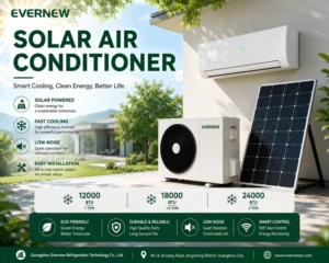 Solar Air Conditioner Solar Powered Air Conditioner 12000BTU 18000BTU 24000BTU 1.5HP 2HP 3HP Hybrid Power ACDC