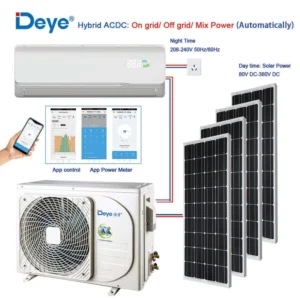 Solar Air Conditioner Split AC DC Hybrid for Home