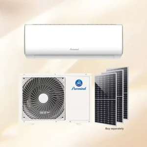 Solar Air Conditioner Split System 48V DC Inverter Grid 24 Hours 18000 Btu Household Cooling Heating