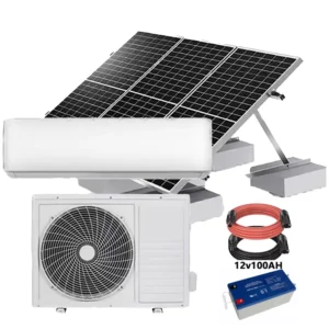Solar Air Conditioner for Home Complete Set 24000btu 48v AC DC Portable Solar System
