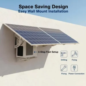 Solar Air Conditioners Manufacturer 24000btu Ceiling Concealed Ducted On grid Solar Powered Air Conditioner