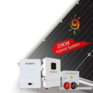 Solar Powered Air Conditioner Complete Solar System on Grid 50kw 100kw Residential Solar Battery