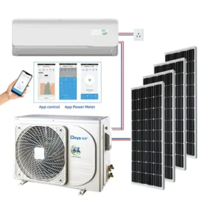Solar Powered Air Conditioner Home Solar Air Conditioner with AC DC and Easy Installation