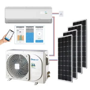 Solar Powered Air Conditioner Hybrid AC DC 12000BTU 18000BTU 24000BTU for Homes