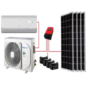 Solar Powered Air Conditioner Off Grid DC 48V Split Hybrid Portable Solar Air Conditioner