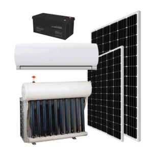 Solar Powered Thermal Hybrid Solar Air Conditioner 0.75ton 9000 24000btu with Vacuum Tube Solar System for Hotel Hospital