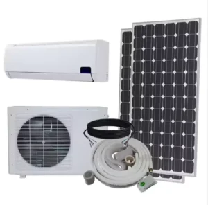 Solar Solution Hybrid AC DC Air Conditioner Kit 12000 18000 24000 Btu Wall Mounting for Household Use