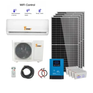 TKF-52GW/DC 18000BTU Wall Mounted Solar Air Conditioner with Off-Grid Solar Power System for Household Use EER 4.7 COP 5.2